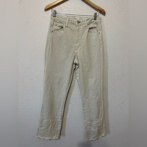 AMO Bella Jeans with Released Hem in vintage white (cream) Size 30